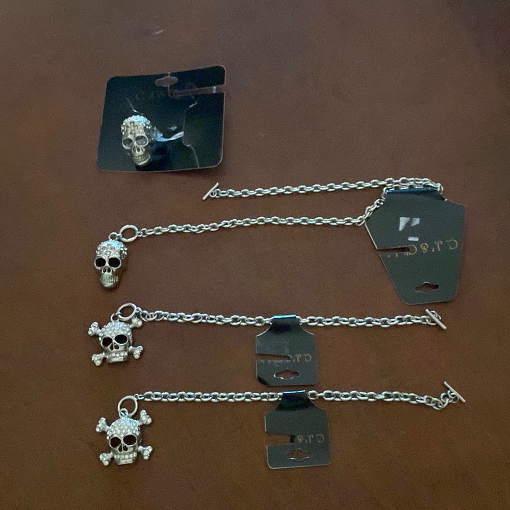 Skull jewelry set